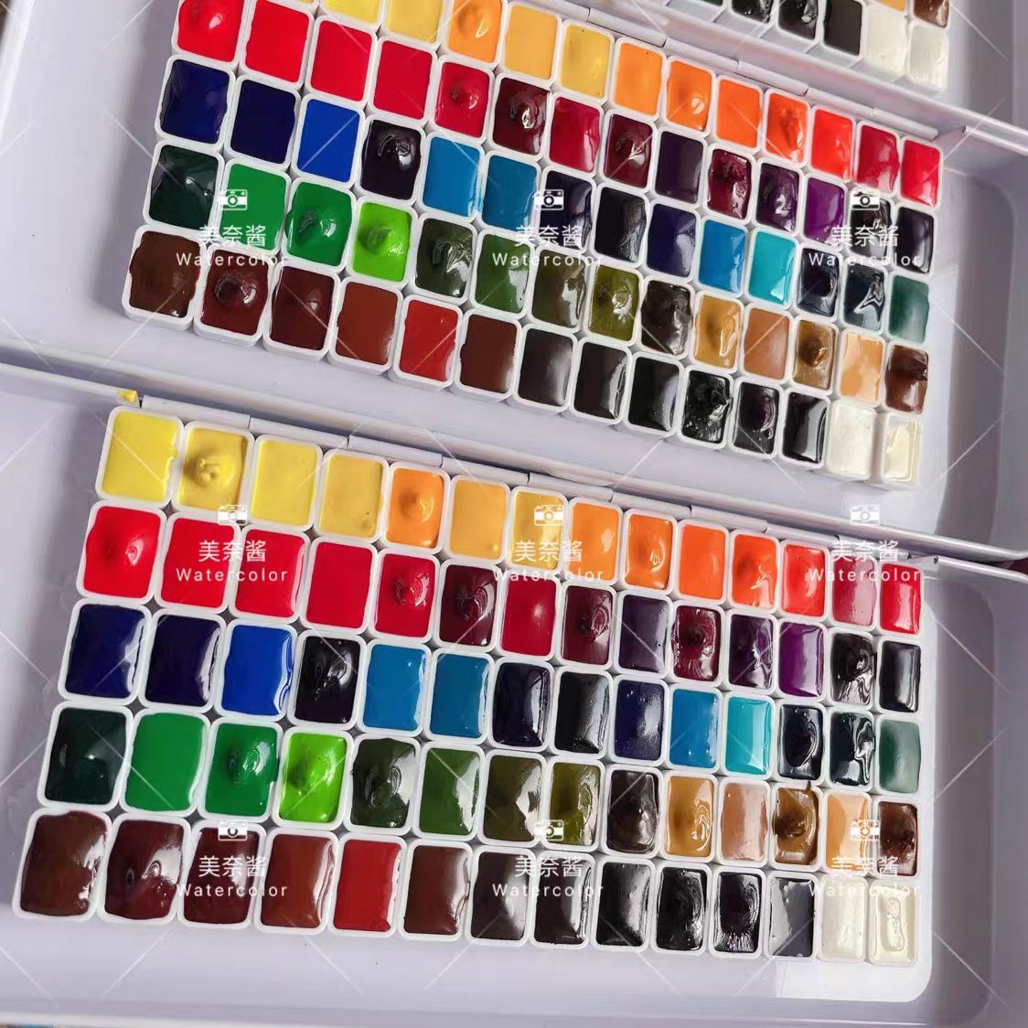M.Graham Artist Watercolor Paint 70 Colors 0.5ml Split Acuarela Iron Box Set