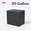 Resin Outdoor Storage Box and Patio Furniture Side Table for Pool and Garden Accessories