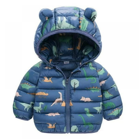 

BULLPIANO Baby Boys Girls Winter Coats Thick Hooded Down Kids Infants Toddlers Winter Warm Jacket Outerwear for 2-7 Years