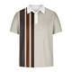 thumbnail image 4 of Camisas Casuales de los Hombres Impreso Cuello de Manga Corta, Deportivo Tenis de Negocios Poliéster Superior, 4 of 5
