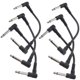 thumbnail image 1 of WRITWAA 6Ud Cable Patch Para Conexión De Guitarra Eléctrica Y Bajo Color Negro Con Duradero, 1 of 7