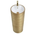 thumbnail image 4 of Fine Fixtures VANNES PEDESTAL 16"X16" BRUSHED GOLD, 4 of 5