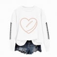 thumbnail image 2 of Towmus Womens Pullover Sweatshirt Long Sleeve Fall Women's Casual Print Tops Thermal Crewneck Long Sleeve T-Shirts Loose Comfy, 2 of 6