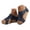 Navy, variant on Mostsola Womens Platform Sandals Hook and Loop Wedges Heels Open Toe Retro Summer Dress Shoes