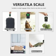 NUTRI FIT Digital Luggage Scale Portable Hanging Scale 165lb/75kg with Backlit LCD