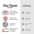 thumbnail image 5 of Best Friends by Sheri Original Calming Donut Dog and Cat Bed, Shag Faux Fur, Gray, XL (45in x 45in) - Anxiety Relief for Pets Up to 150 lbs, 5 of 7