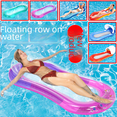 thumbnail image 4 of Hamaca inflable de PVC con clip para nadar, red flotante, juguete acuático con toldo, fila flotante inflable, 4 of 5
