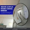 thumbnail image 3 of Miroir Convexe, Miroir de Circulation Grand Angle Rond avec Support Mural, Verre de Sécurité pour Parc de Stationnement Garage, Magasins de Détail, Entrepôts, École, 3 of 7