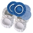 thumbnail image 1 of 8X Car Microfiber Polisher Bonnets Polishing Pad Wax Wash Buffer 9-10” Pads, 1 of 11