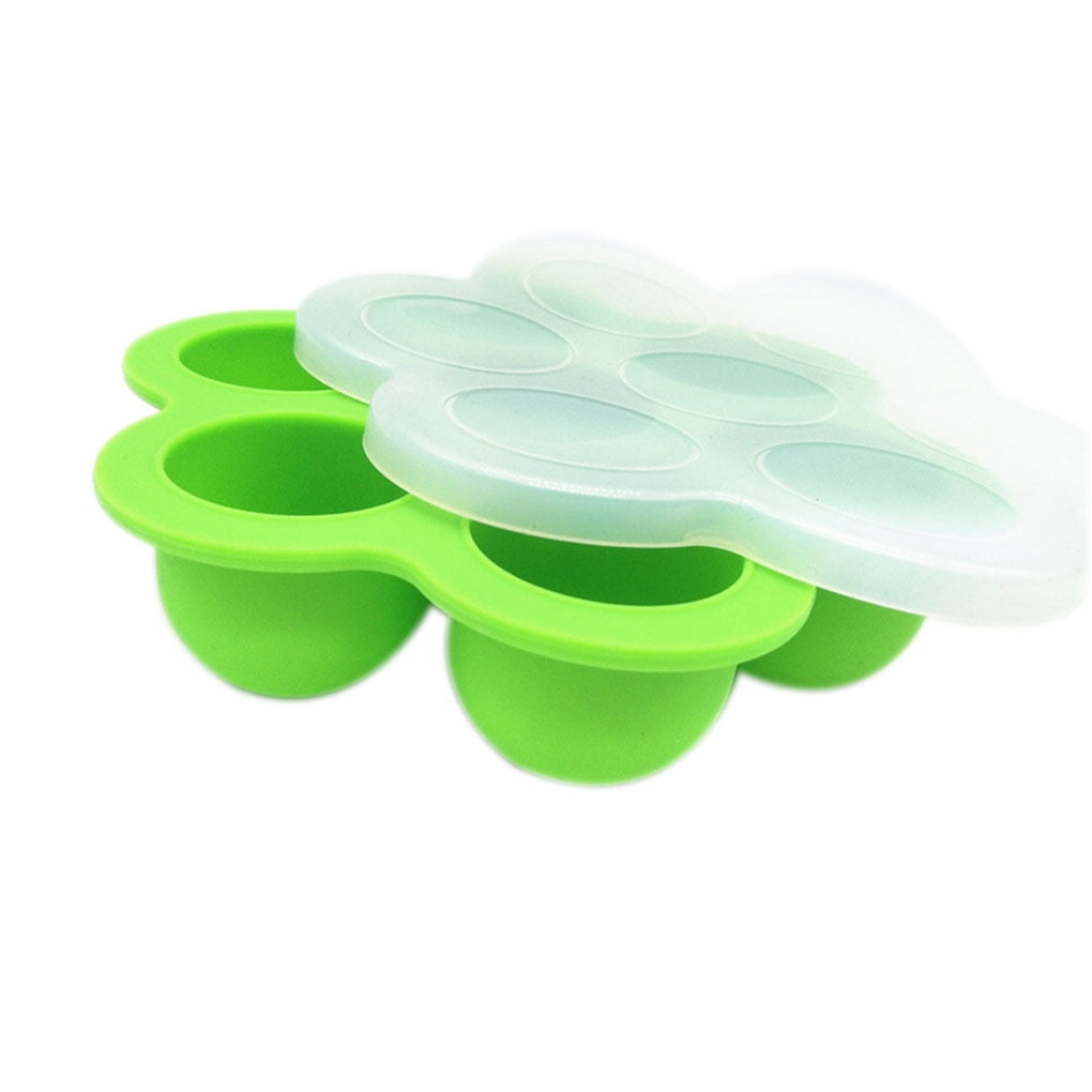 GeweYeeli 7 Cup Silicone Egg Bites Molds Food Trays Baby Food Freezer Trays Reusable Storage