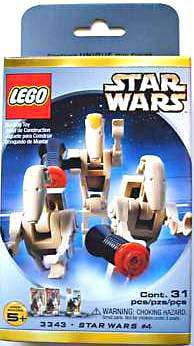 Pre-Owned Phantom Menace Star Wars #4 Minifigures Set LEGO 3343 [Damaged Package]