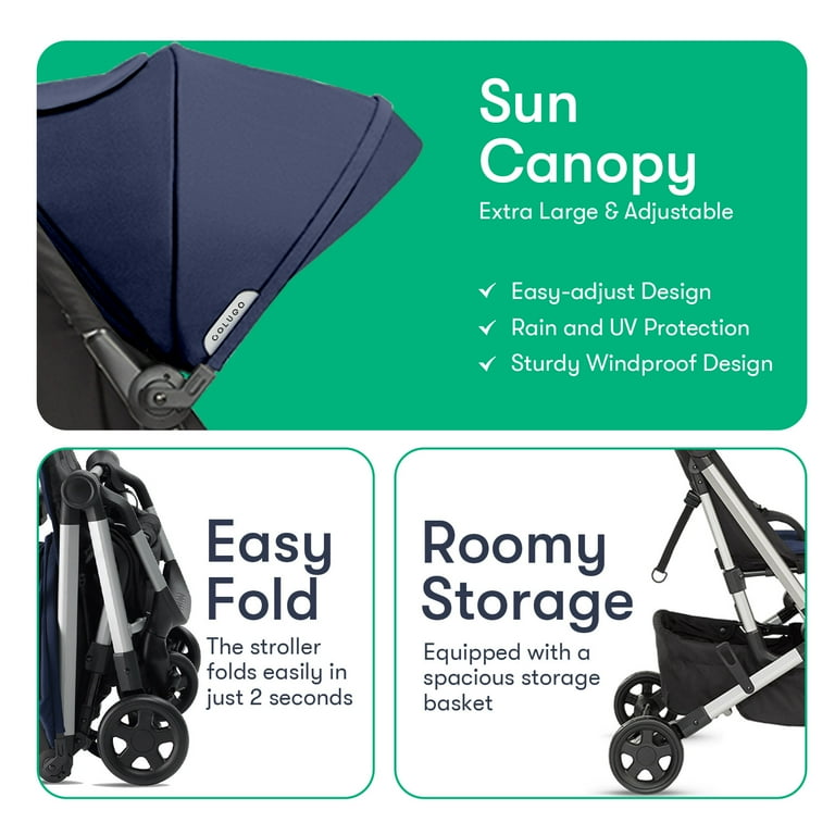 Colugo Compact Stroller Foldable, Lightweight with Cover