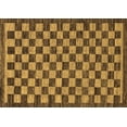 thumbnail image 1 of Ahgly Company Indoor Rectangle Checkered Brown Modern Area Rugs, 3' x 5', 1 of 4