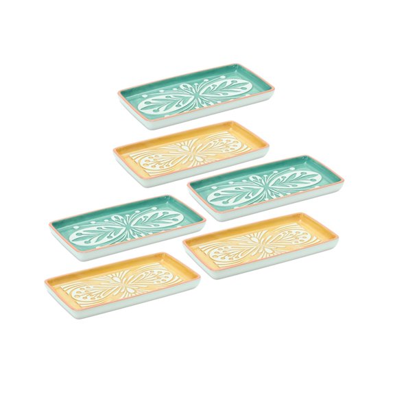 Melrose Ceramic Tray (Set of 6)
