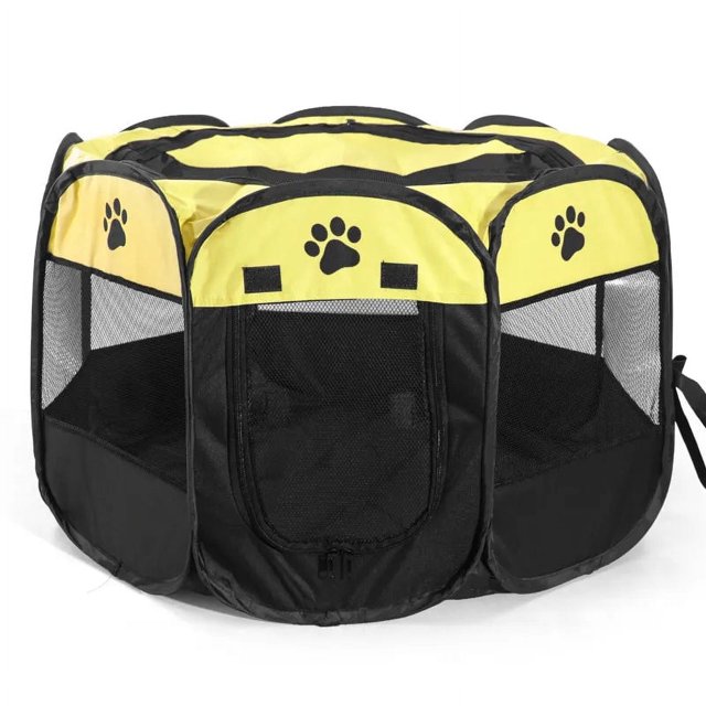 Portable Folding Pet Tent Dog House High Quality Durable Dog Fence For Cats Large Outdoor Dog Cage Pet Playpen Cat Собачь ShopWise Round