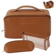 thumbnail image 1 of Bolsa de maquillaje portátil de viaje zaleeta, set de 3, 1 of 7