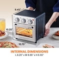 thumbnail image 4 of Horno Air Freyer Elite Gourmet EAF0852SS 8,5 L 800 W inoxidable, 4 of 8