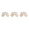 thumbnail image 3 of Bandeau Grand pour Cheveux, Pince à Ressort, Nœud Réglable, Multicolore, Sans Accroc, Porte-Queue, Épingles à Cheveux, Chouchous pour Filles, Beige, 3Ensemble, 3 of 6