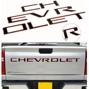 Tailgate Insert Letters Compatible for Silverado 1500 2500 HD 2019 2020 2021-3M Adhesive & 3D Raised Tailgate Letters