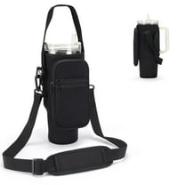 Water Bottle Carrier Bag for Stanley 40/30 oz Tumbler with Phone Pocket Neoprene Water Bottle Holder with Shoulder & Handheld Strap Stanley Cup Accessories