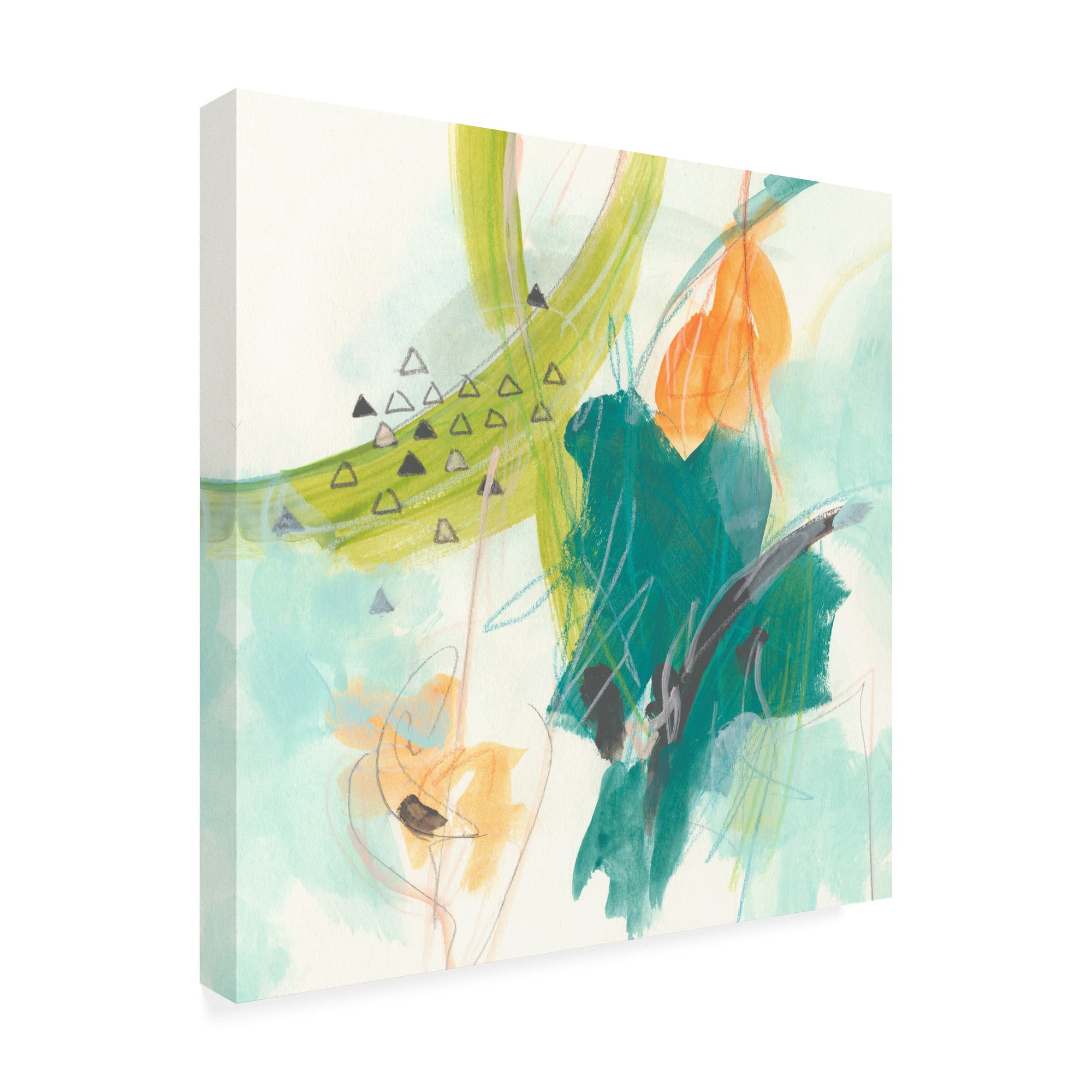 Trademark Fine Art 'Skipping Stones I' Canvas Art by June Erica Vess