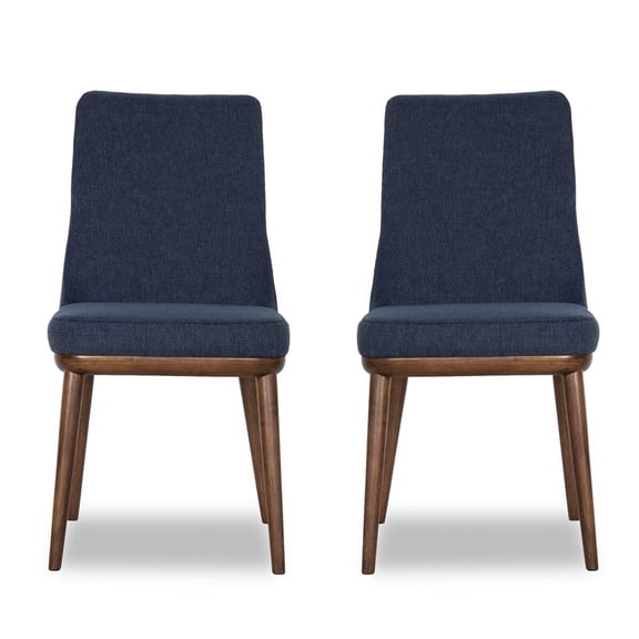 Mid Century Modern Grayson Blue Dining Chair (Set of 2)