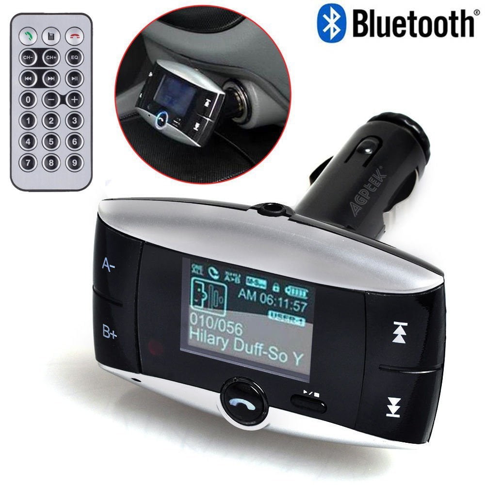 Bluetooth LCD Car Auto Kit MP3-Player FM Transmitter SD MMC Dual USB Ladegerät