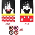thumbnail image 5 of Party favor Gift Bags Candy Treat Bags Birthday Baby Shower Wedding Mickey Minnie Theme Decorations Supplies with Stickers Set of 24, 5 of 7