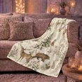 thumbnail image 6 of Rustic Woodland Animals, Peaceful Bird Art Scene, Warm Flannel Blanket for Cabin and Lodge with Detailed Artwork, Bird Lovers Housewarming Gift, Artistic Home Decor, 6 of 9