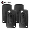 thumbnail image 2 of KEYYOU HU83 CE0536/0523 For Peugeot 107 207 307 308 407 408 Partner For Citroen C3 C4 C5 C6 Berlingo Picasso Xsara Car Key Shell, 2 of 7