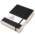 thumbnail image 1 of Cuaderno rayado AHGXG - 320 pág Cuadernos gruesos piel hombres, cuaderno grande B5 reglas uni, diario bíblico, papel 100gsm, tapa blanda, mujeres, trabajo y escuela, 7.6'' X 10''- Negro, 1 of 3