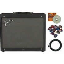 Fender Mustang GTX 100 1x12 100-Watts Guitar Combo Amplifier Bundle with Cable, Austin Bazaar Exclusive 12-Pack Picks, and Instructional DVD