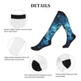 thumbnail image 5 of Lsque Red And Blue Fire Lion Pattern Sport Compression Socks for Men & Women 15-20 mmHg Knee High Nurse Pregnant Running Medical and Travel Athletic, 5 of 6