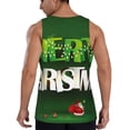 thumbnail image 3 of Fotbe Merry Christmas Pattern Men's Quick Dry Workout Tank Top Gym Muscle Tee Fitness Bodybuilding Sleeveless T Shirt Breathable Workout Shirt-XX-Large, 3 of 9