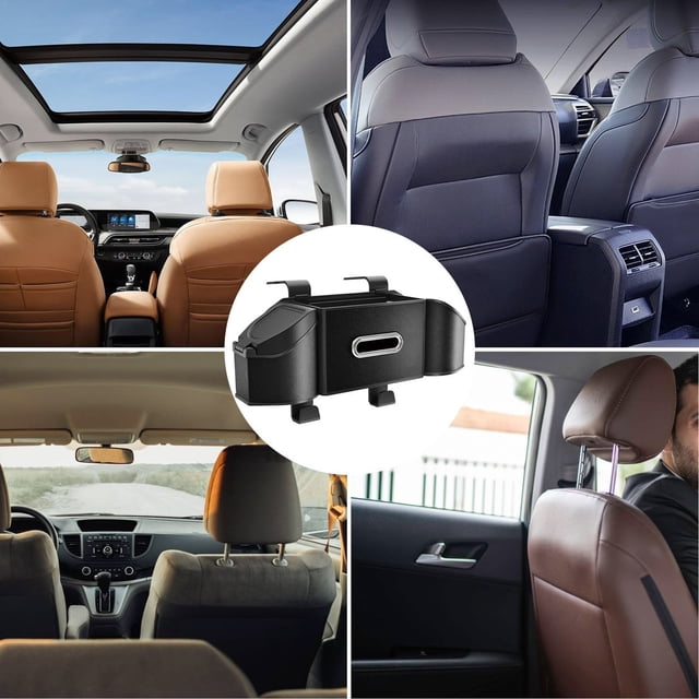 Car Interior Accessories Car Seat Back Organizer Storage Solution for Back Seat PU Leather Multipurpose Car Organizer with Foldable Design