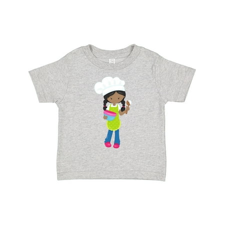 

Inktastic African American Girl Baking Baker Bakery Gift Toddler Toddler Girl T-Shirt