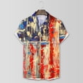 thumbnail image 5 of Eashery Shirts for Mens 4D Digital Printing Men's Casual Button Down Dress Shirt Pink 3XL, 5 of 5