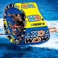 thumbnail image 4 of Wow Sports 3 Person XO Extreme Oval Inflatable Towable Rider Tube, Blue, 4 of 7