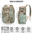 thumbnail image 3 of Hawaiian Floral Insulated Backpack Cooler - 20L, Multiple Pockets for Organized Storage, Lightweight Design, 3 of 6