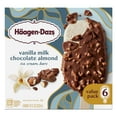 thumbnail image 5 of Haagen Dazs Vanilla Milk Chocolate Almond Ice Cream Bars, Gluten Free, Kosher, 6 Ct, 5 of 12