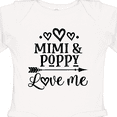 thumbnail image 4 of Inktastic Mimi and Poppy Love Me Boys or Girls Long Sleeve Baby Bodysuit, 4 of 5