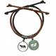 thumbnail image 1 of Lobo Blanco y negro animal Pulsera Cuerda Mano Cadena Cuero Dinero Pulsera Unbranded M, 1 of 2