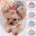 thumbnail image 6 of Hair Clip Crown Shape Dog Bowknot Bow-tie Hairpin Grooming Puppy Accessories, 6 of 11