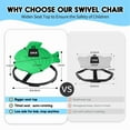 thumbnail image 4 of Sensory Spinning Chair for Kids with Autism & ADHD, Swivel Chair for Indoor/Outdoor Use, Sit and Spin Toys, Fish-Shaped Sensory Chairs for Autistic Children, Training Body Coordination, 4 of 7
