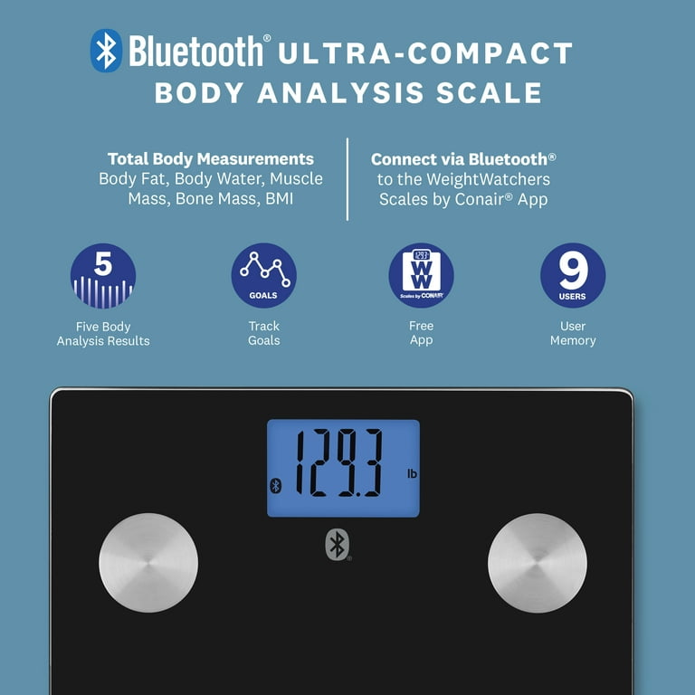 WeightWatchers Body Balance Bluetooth Diagnostic Scale In Black - Foto 6