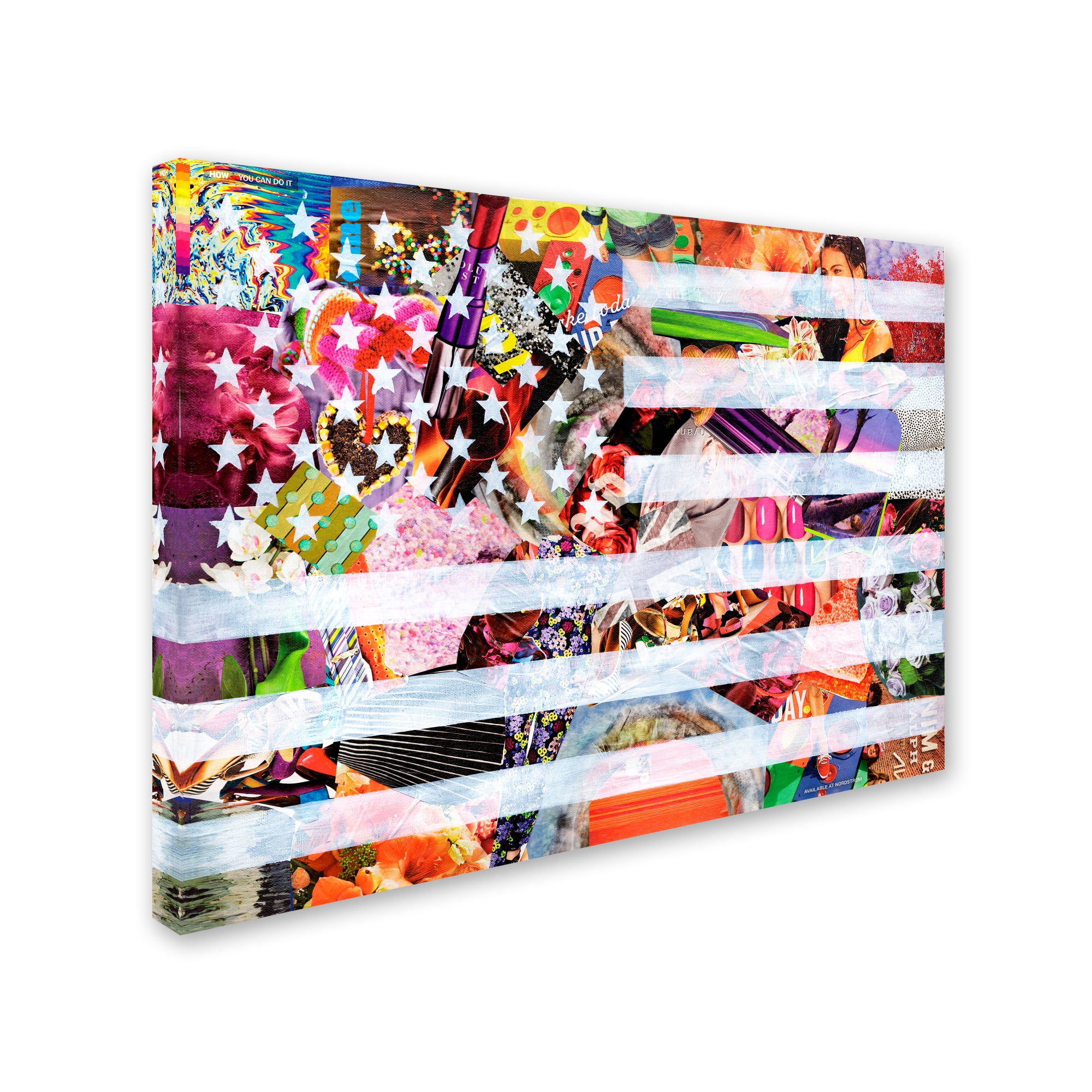 Trademark Fine Art 'Murican Flag' Canvas Art by Artpoptart