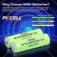 thumbnail image 2 of PKCELL AA Rechargeable Batteries NiMH 1000mAh 1.2v Garden Solar Ni-Mh Light LED 8PCS, 2 of 6