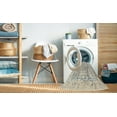 thumbnail image 2 of Ahgly Company Machine Washable Indoor Rectangle Contemporary Dark Goldray Area Rugs, 2' x 4', 2 of 7