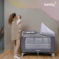 thumbnail image 3 of Cuna para Bebé Corral Portátil Para Viaje Con Cambiador Plegable Gris Bamby, 3 of 10