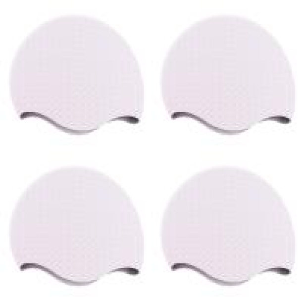 Gorro de Natación Silicon Beach Elástico Unisex Impermeable para Deportes Acuáticos Blanco